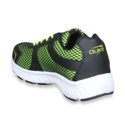 Duke Men's Black & Lime Green Running Shoes image 5