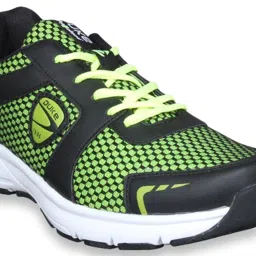 Duke Men's Black & Lime Green Running Shoes image 4