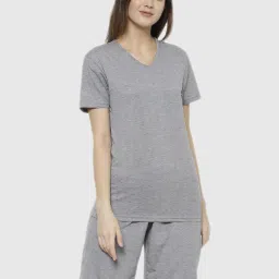Vimal Jonney Grey Regular Fit Pajama Set image 1