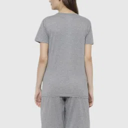 Vimal Jonney Grey Regular Fit Pajama Set image 2