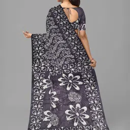 The Chennai Silks Batik Printed Pure Cotton Sungudi Saree image 3