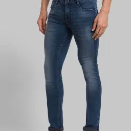 Parx Dark Blue Skinny Fit Stretchable Jeans image 3