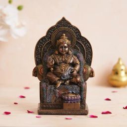 eCraftIndia Brown Polyresin Lord Kubera Statue-picture-20