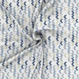 In-House by Maspar Blue 200 TC Cotton Printed Bed Sheet with 2 Pillow Cover image 3