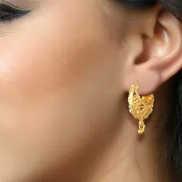 VIVASTRI Women Gold-Plated Alloy Earrings image 3