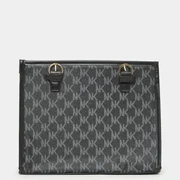 Styli Black Printed Structured Shoulder Bag image 2