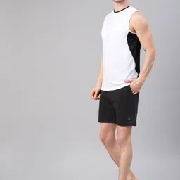 HRX by Hrithik Roshan Men Black Solid Regular Fit Yoga  Sustainable Shorts-picture-17