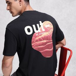 WROGN Pure Cotton Graphic Printed Oversized T-shirt-picture-41