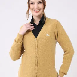 Monte Carlo Women V Neck Woollen Cardigan-picture-39