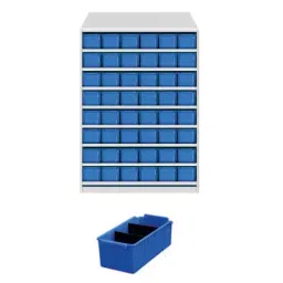 Universal UMASU3 White & Blue 9 Shelves 48 Bins Storage Rack-picture-10