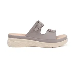 Roadster Women Grey Open Toe Laser Cuts Casual Flats image 2