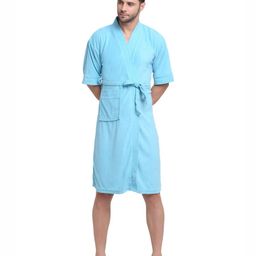 Aura Cotton Shawl-Collar Bath Robe-picture-25