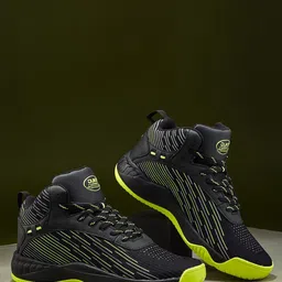 Duke Men Colourblocked High-Top Sneakers-image-8