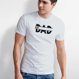 Seekbuylove Men Bio Finish Typography Printed Pure Cotton T-shirt image 2