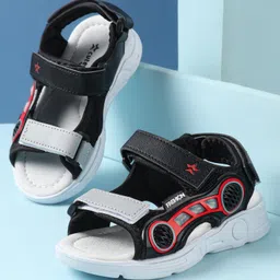 Cute Walk by Babyhug Sandals with Velcro Closure - Black-picture-18