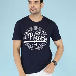 NOBLE HUSTLE Typography Printed Round Neck Pure Cotton T-shirt-picture-29