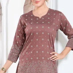 NIGHT FLOSS Women Ethnic Motifs Printed Regular Kurta with Palazzos image 5