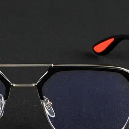 Irayz Unisex Square Sunglasses with UV Protected Lens 2805-Gold-Clear image 2