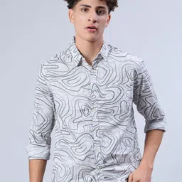V-Mart Printed Spread Collar Casual Shirt image 2