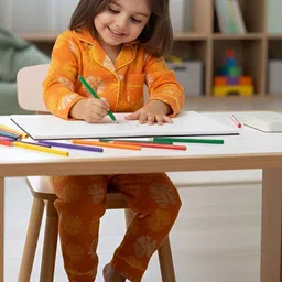 BLUSCAILE Unisex Kids Printed T-shirt with Pyjamas image 5