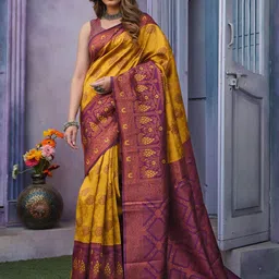 Areca Designer Woven Design Zari Pure Silk Designer Banarasi Saree-image-63