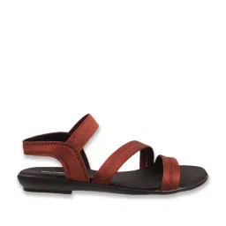 Walkway Women's Brown Ankle Strap Sandals image 2