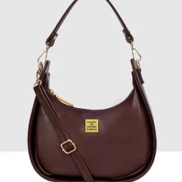 Esbeda Brown Solid Medium Sling Handbag-picture-31