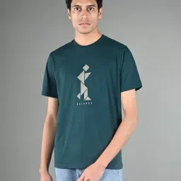 Louis Stitch Green Regular Fit Printed T-Shirt-picture-45