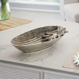 Troveas Silver Aluminium Bowl image 2