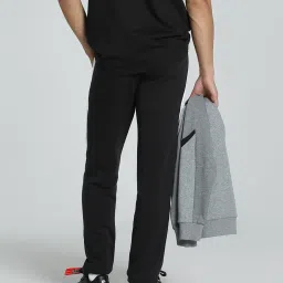 Puma Black Cotton Regular Fit Trackpants image 2
