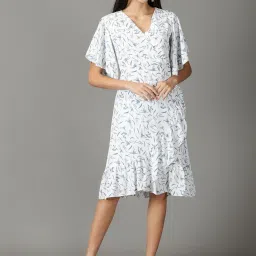 showoffff SHOWOFF White Printed A-Line Dress image 2