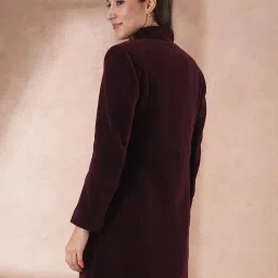 Globus Purple Regular Fit Overcoat image 2