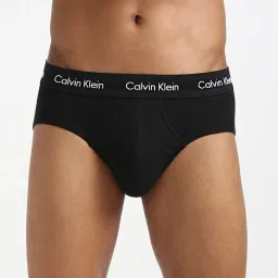 Calvin Klein Underwear Black & Diamond Cotton Slim Fit Logo Printed Briefs image 2