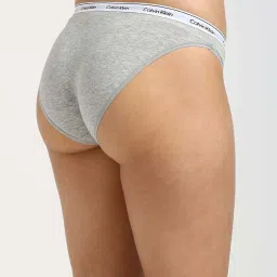 Calvin Klein Underwear Grey Heather Cotton Slim Fit Bikini Bottoms image 2