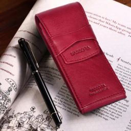 SASSORA INKY Cherry Medium Leather Pen Case-picture-9