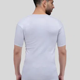 AMUL COMFY Men White Pack Of 8 Innerwear Vests image 4