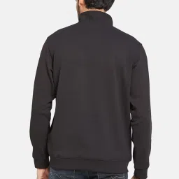 Octave Black Regular Fit Sweatshirt image 2