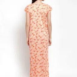 Secret Wish Peach Printed Nighty image 2