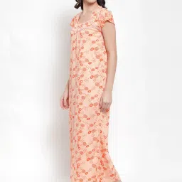 Secret Wish Peach Printed Nighty image 3