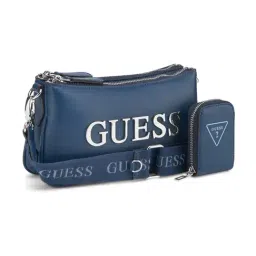 Guess Navy Tyrah Mini Cross Body Bag image 3