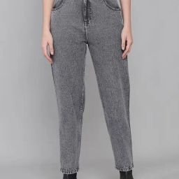 Kotty Grey Boyfriend Fit High Rise Jeans-picture-4