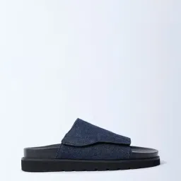 SOLEPLAY by Westside Navy Denim Pool Slides-image-80
