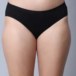 Gracit Black Cotton Lace Work Panty-picture-20