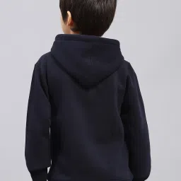 Monte Carlo Boys Navy Blue Cotton Blend Printed Sweatshirt image 2