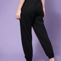 KASSUALLY Black Regular Fit Mid Rise Joggers image 2