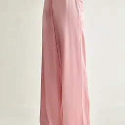 Cover Story Pink High Rise Regular Fit Trousers image 3