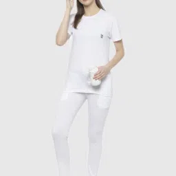 Vimal Jonney White Regular Fit Pajama Set image 4