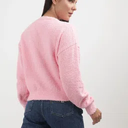 TOMMY HILFIGER Pink Graphic Print Sweatshirt image 2