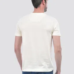 Numero Uno Cream Cotton Regular Fit Printed T-Shirt image 2