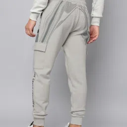 Free Authority Grey Regular Fit Printed Joggers image 2